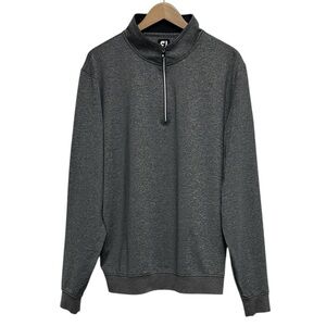 FootJoy Performance Mid-Layer 1/2 Zip Golf Pullover Gray Active Casual Size XL